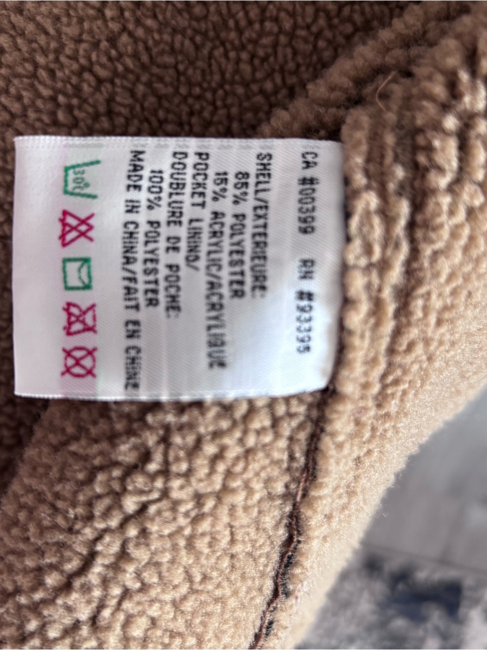 Classic Nuage Brown/ Tan Suede Cozy Shearling Zip-Up Puffer Jacket- Size XL - Picture 5 of 6